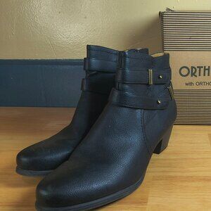 Orthofeet Women’s Black Orthopedic Boots | Size 10 | Comfort Support-ONLY $15.00